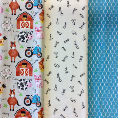 Fabric Bundle - 3yd Quilt - Coloring on the Farm - Donna Robertson