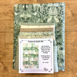 Quilt Kit - Foxwood - Cream and Mint - 41in x 57in