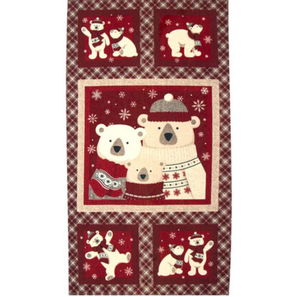 Warm and Cozy Flannel - Quilt Panel - F24680-26 - Red - Northcott Studio