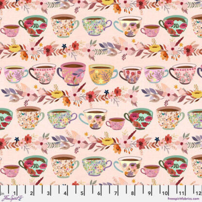 Autumn Friends - Fall Mugs - Pink - Mia Charro for FreeSpirit