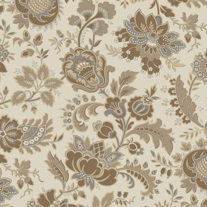 Paper Petals - Floral Style - 150664D - Cream - Nancy Rink for Marcus Fabrics
