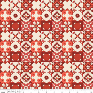 Wild Rose - C14044 - Tiles - Red - Riley Blake Designs