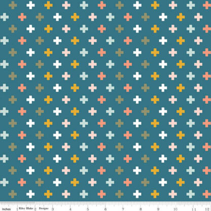 Designer Flannel 2023 - Make a Pretty Life - Plus - F13338 - Teal - Riley Blake Designs