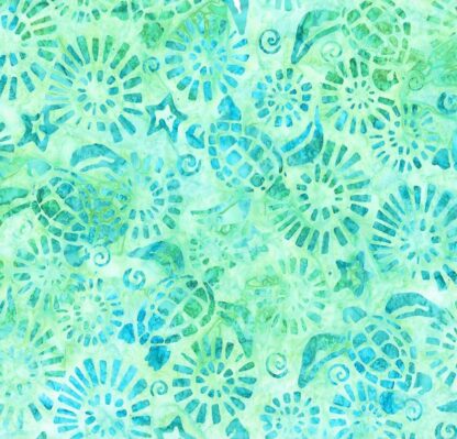 Seaside Batik - Sea Turtle - 21668-333 - Sea Glass - Lunn Studios