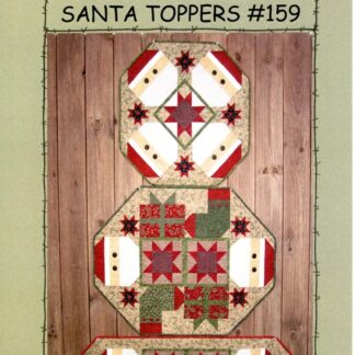Pattern - #159 - Santa Toppers - Quilt Pattern + Buttons - Suzanne's Art House