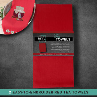 Blanks - Tea Towels - Red - OESD