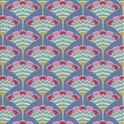 Tilda - Pie In The Sky Tasselflower - 100488 - Blue - Tilda Fabrics