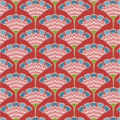 Tilda - Pie In The Sky Tasselflower - 100495 - Red - Tilda Fabrics