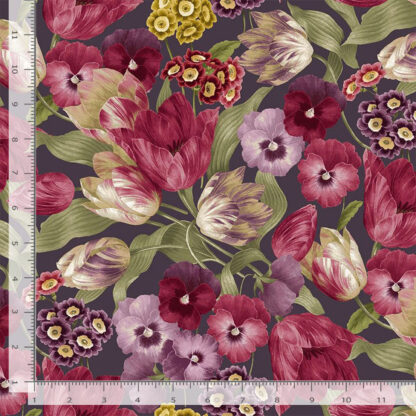 Laurel - Packed Tulips and Pansy - FLEUR-CD1903 - MULTI - Timeless Treasures