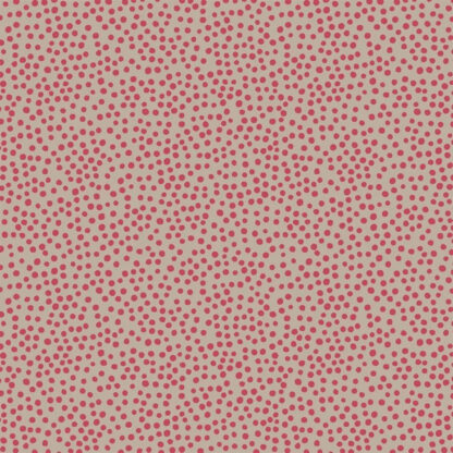 Winter In Bluebell Wood Flannel - 646F-3 - Winter Dots - Red - Lewis & Irene