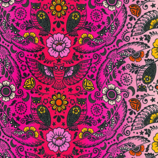 Boodacious - Owl Paisley in Candy Pink - WELM-20892-351 - Wishwell