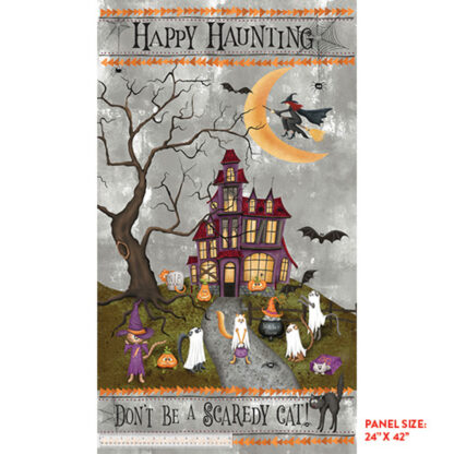 Scaredy Cats - WF53532DP - Happy Haunting Panel - by Terri Degenkolb