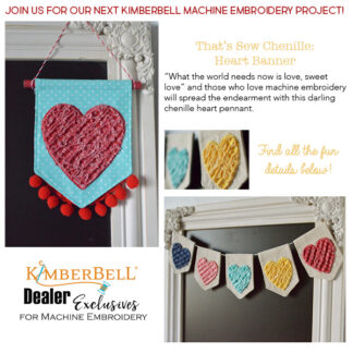 Kimberbell - A La Carte Vol 2 - That's Sew Chenille - Heart Banner