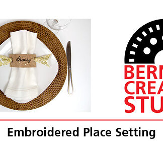 Bernina Creative Studio Embroidery: Embroidered Place Setting