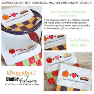 Kimberbell - A La Carte Vol 2 - The Sweetest Equation Tea Towels