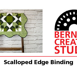 Bernina Creative Studio Technique: Scalloped Edge Binding