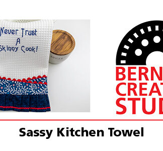 Bernina Creative Studio Project: Sassy Kitchen Towel