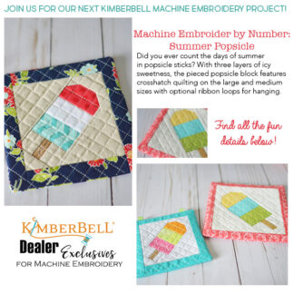 Kimberbell - A La Carte Vol 2 - Machine Embroider By Number: Summer Popsicle