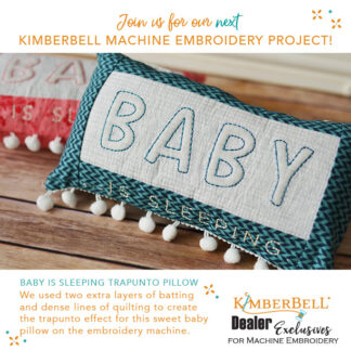 Kimberbell - A La Carte Vol 3 - Baby Is Sleeping Trapunto Pillow
