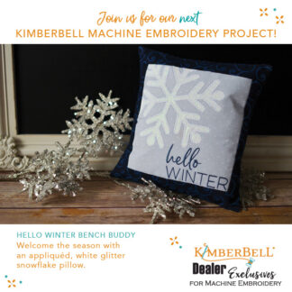 Kimberbell - A La Carte Vol 3 - Hello Winter Bench Buddy
