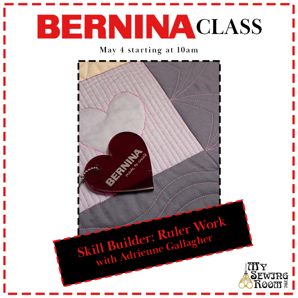 Class - Bernina Free Motion Skill Builders: Ruler Work